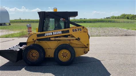 how big is a 6675 john deere skid steer|john deere 6675 manual.